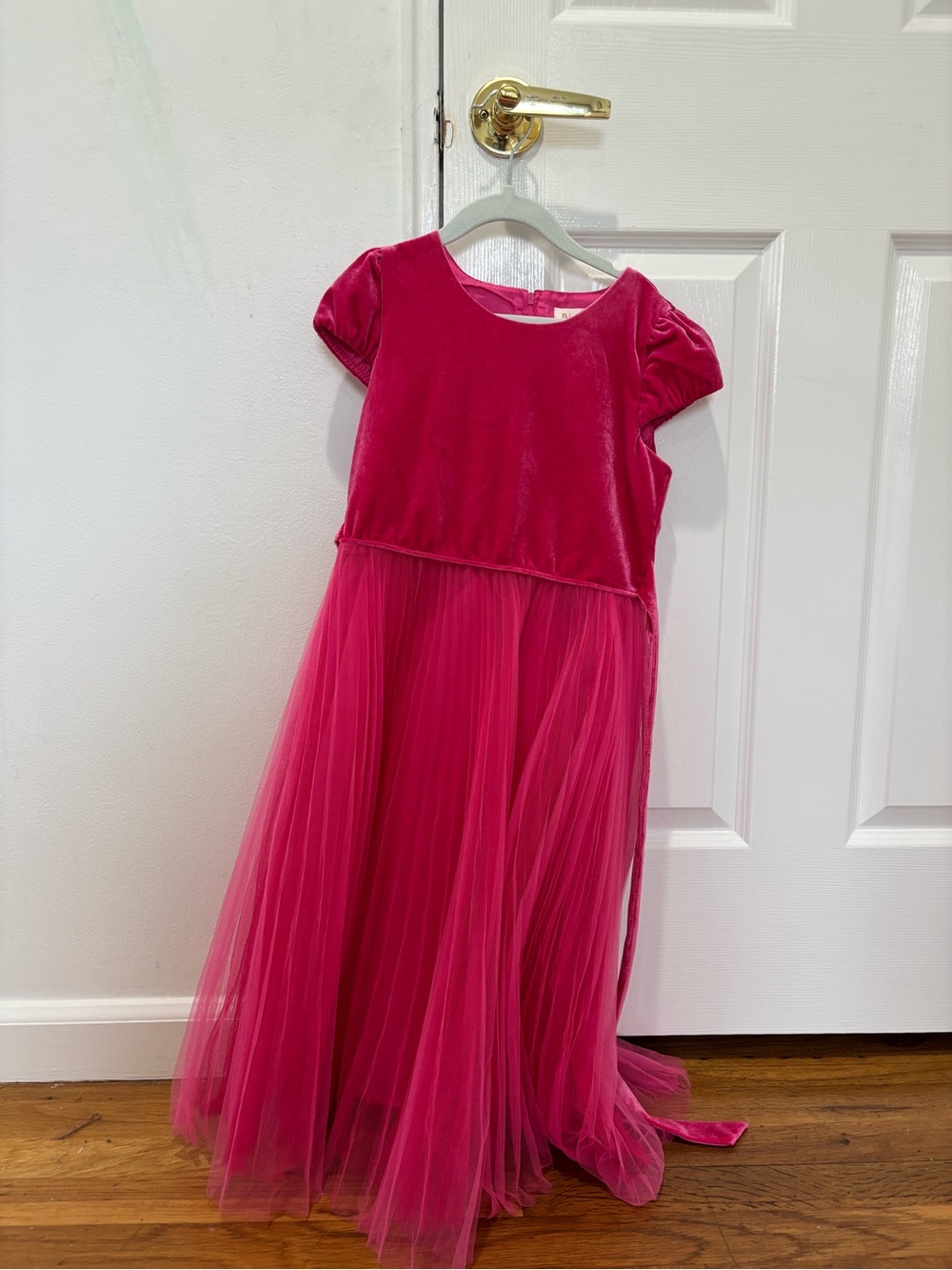 Biscotti Hot Pink Velvet Dress
